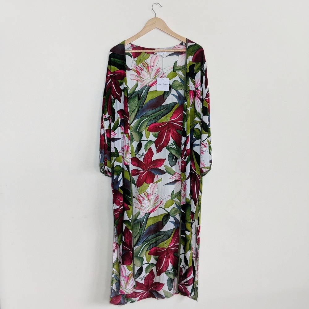 Love + Harmony Floral Duster Cardigan
